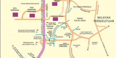 Damansara térkép kuala lumpur