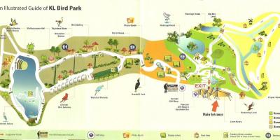 Kuala lumpur madár park térkép
