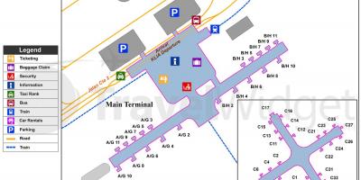 Kl nemzetközi repülőtér térkép