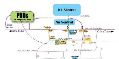 Kuala lumpur busz pályaudvar térkép