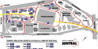 Kuala lumpur sentral térkép