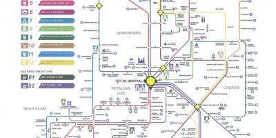 Kuala lumpur átmenő vasúti térkép