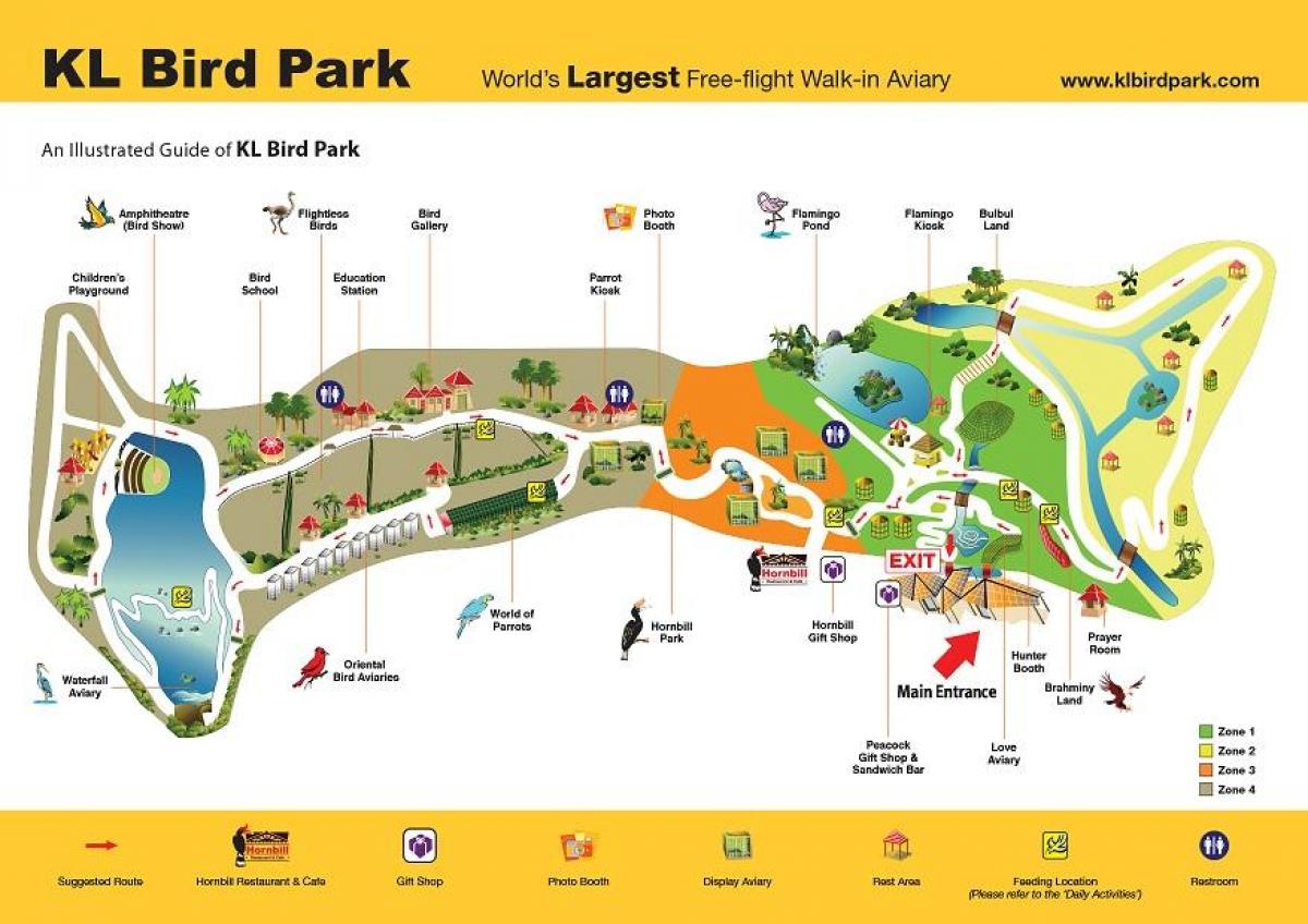 Térkép madár park