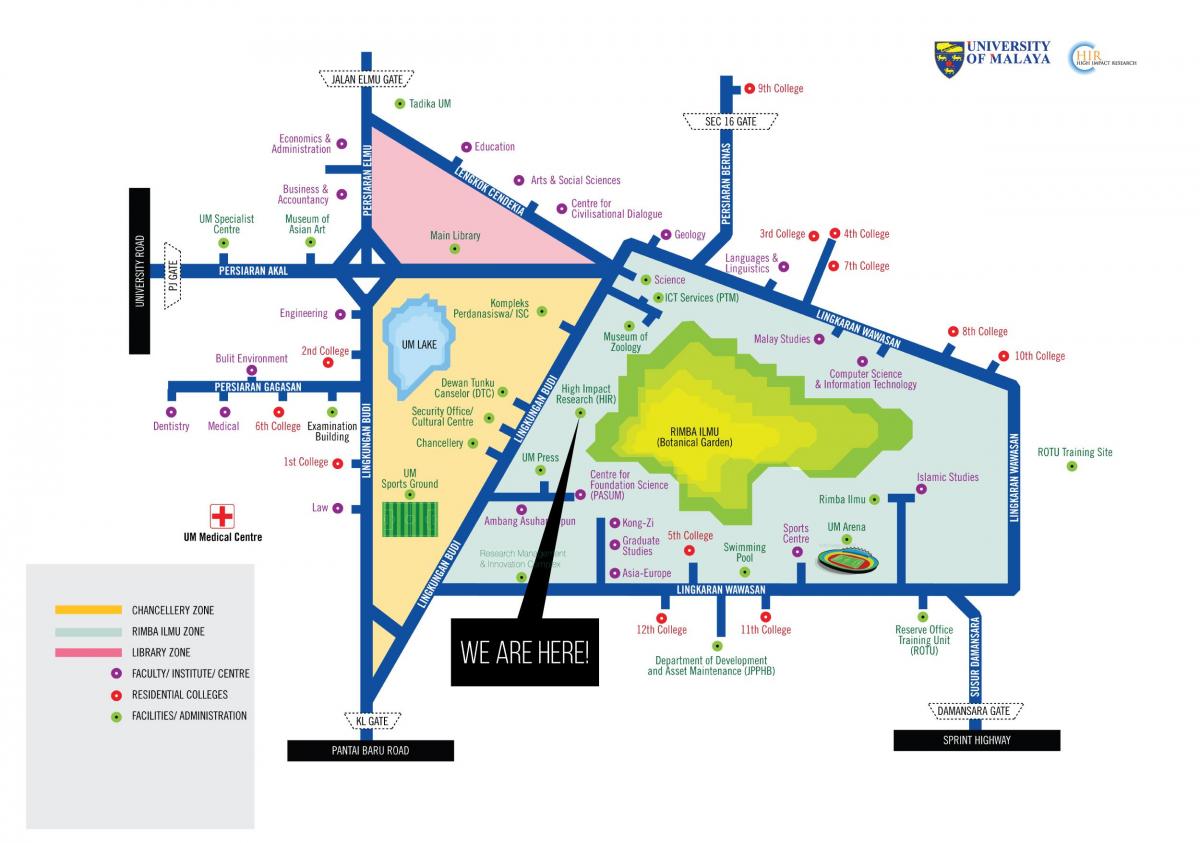 Térkép egyetem malaya
