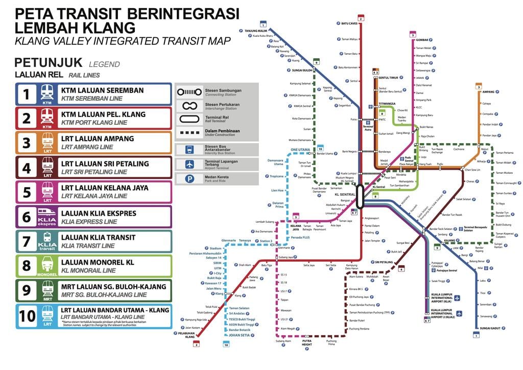 közlekedési térkép kuala lumpur