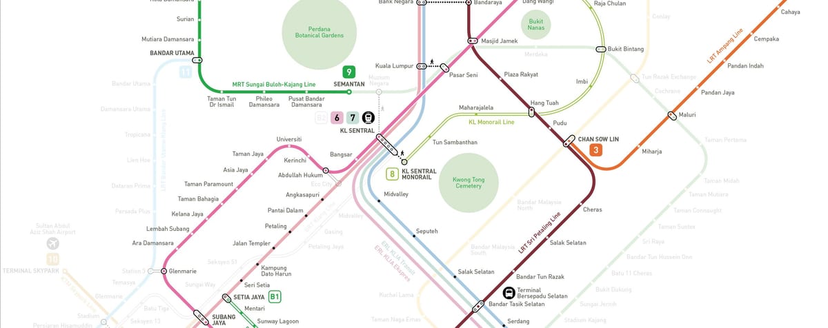 kuala lumpur mrt térkép 2016