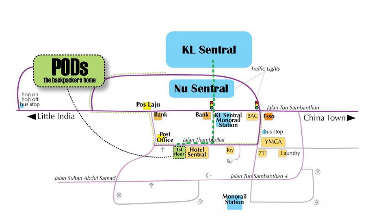 kuala lumpur busz pályaudvar térkép