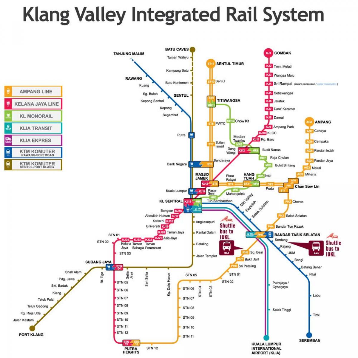 kl integrált vasúti térkép