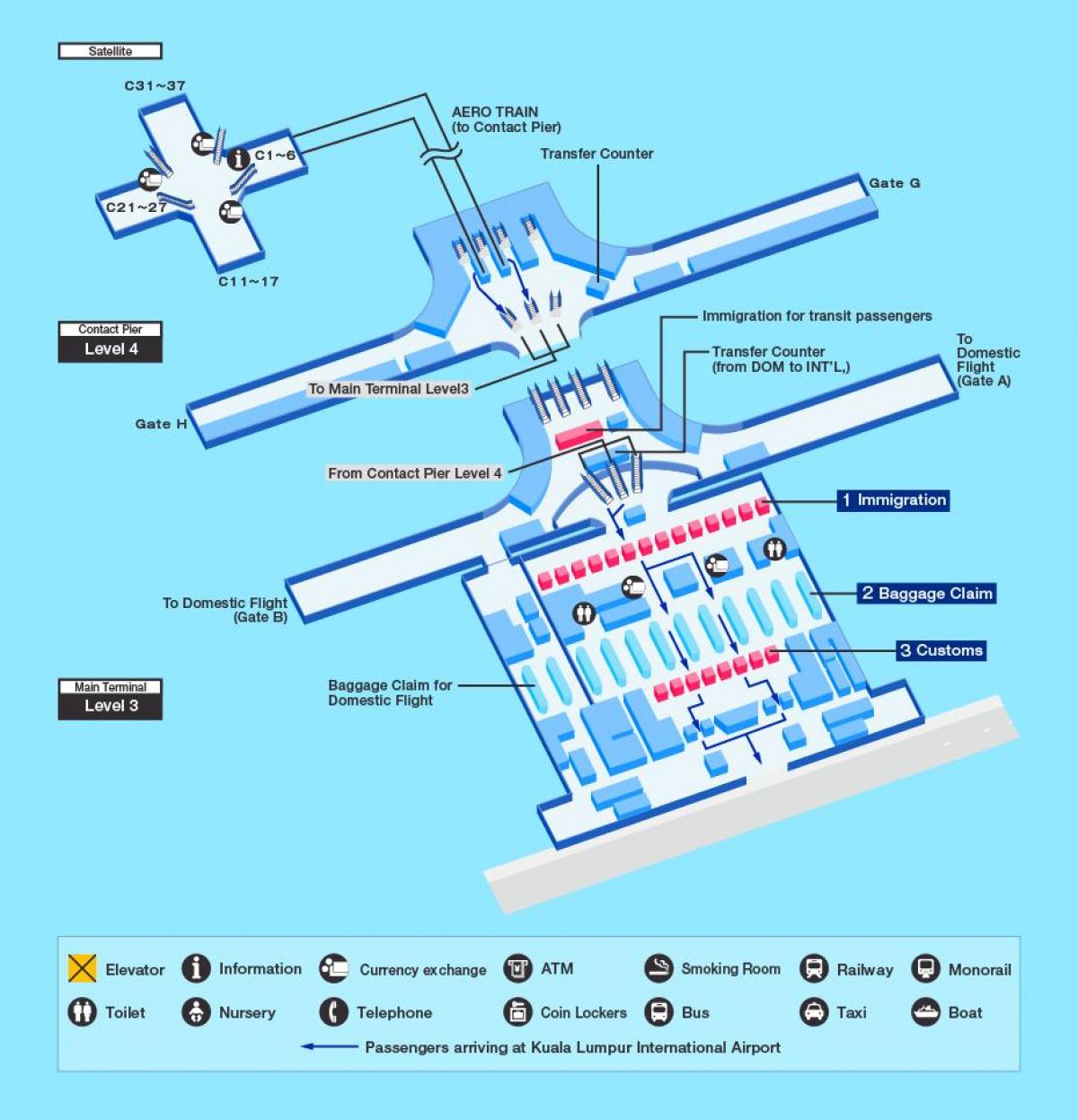 klia terminál térkép