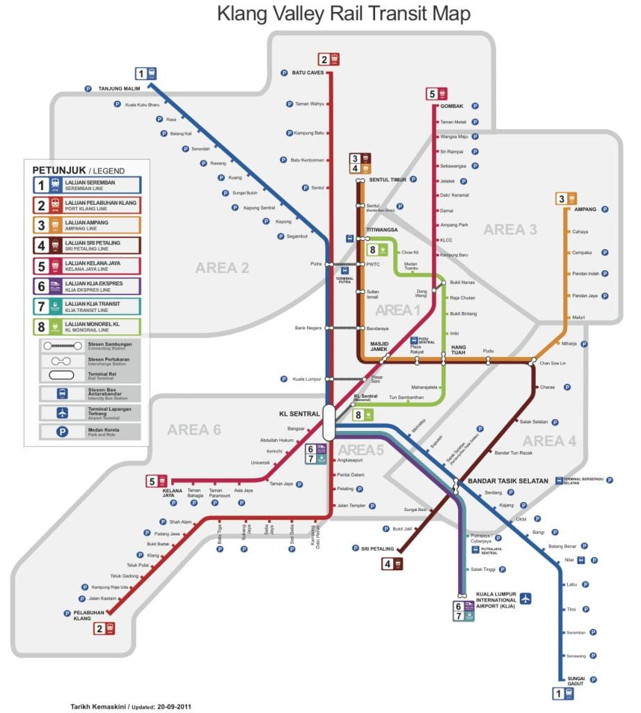 Térkép kuala lumpur reptéri vonat