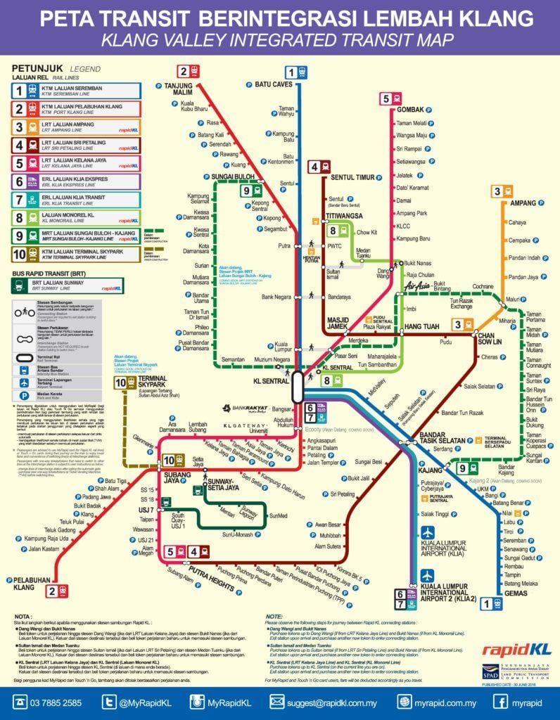 kuala lumpur földalatti térkép