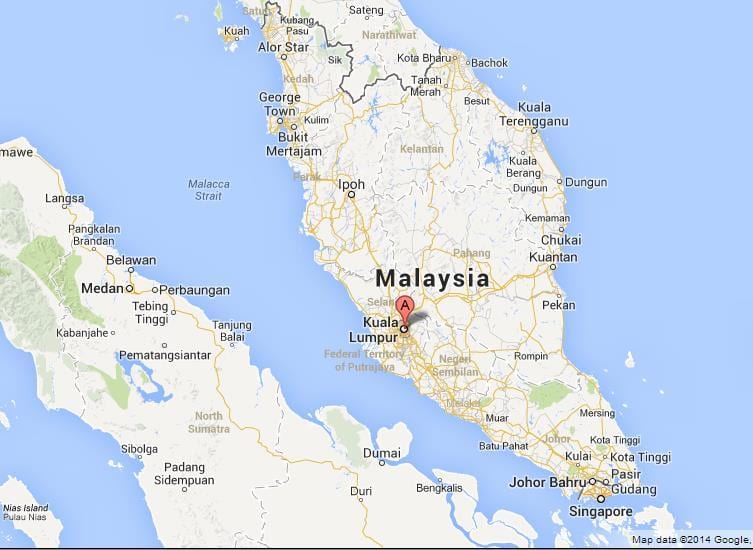 Térkép kuala lumpur a