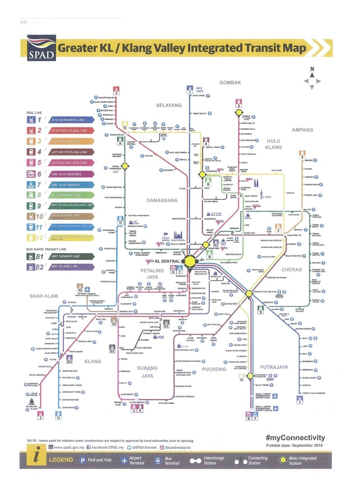 kuala lumpur átmenő vasúti térkép