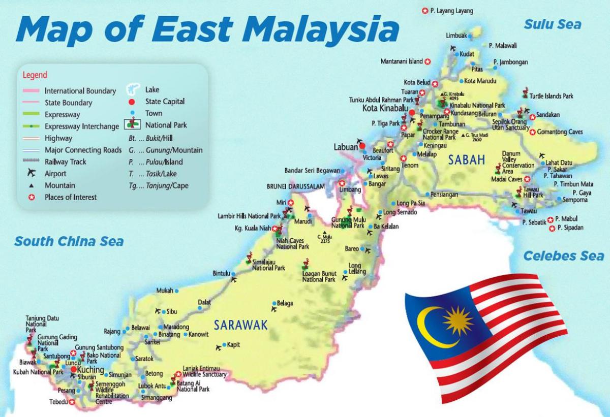 repülőterek malajziában térkép