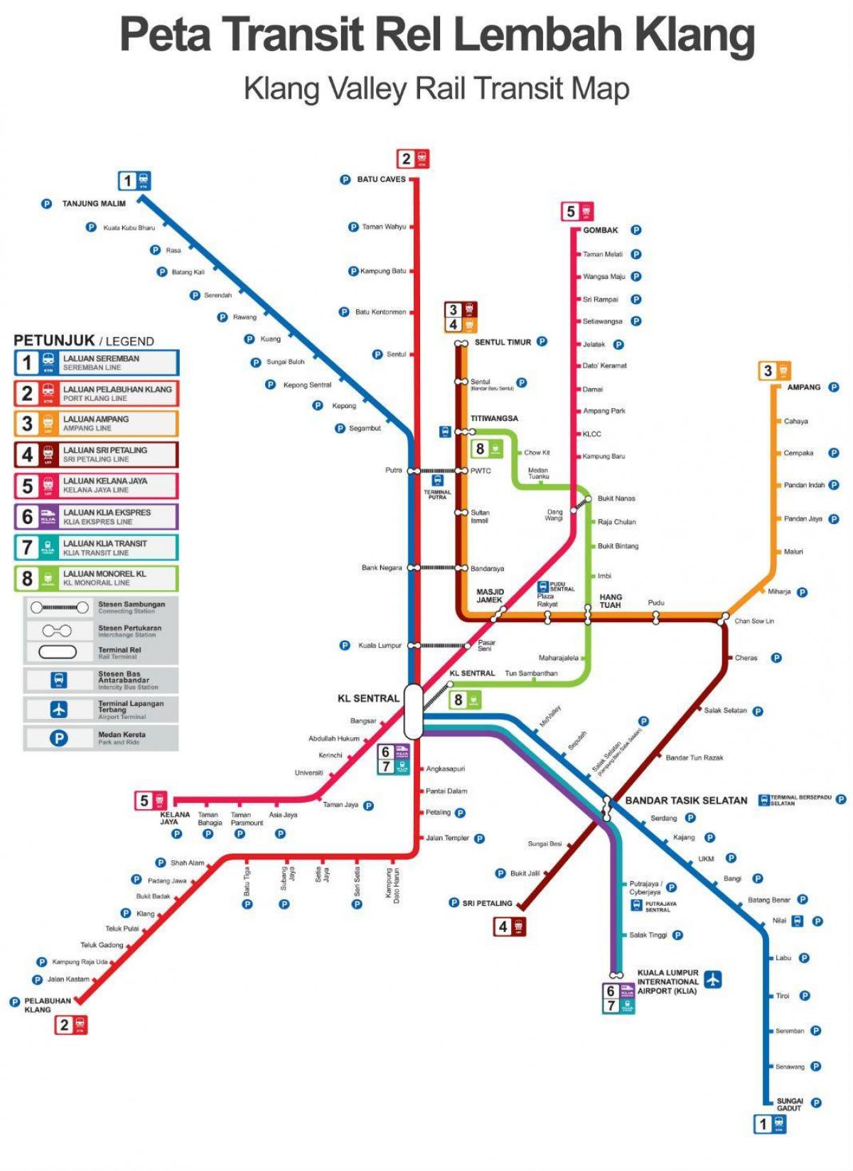a vonat útvonal térkép malajzia