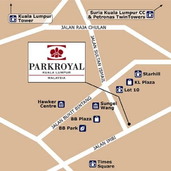 Térkép parkroyal kuala lumpur