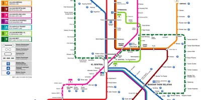 Malajzia vonat térkép 2016