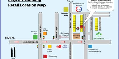 Térkép ampang park