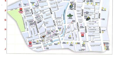 Térkép arab street-kuala lumpur