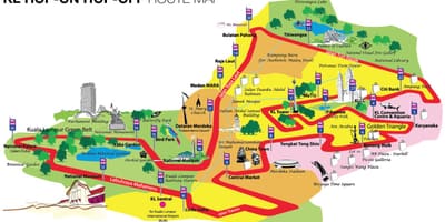 Kl hop on hop off busz térkép
