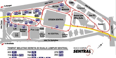 Kuala lumpur sentral térkép