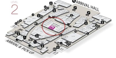 Klia2 érkezés térkép