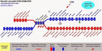 Térkép komuter malajzia
