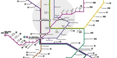 Malajzia új lrt útvonal térkép
