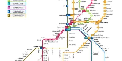 Subang jaya lrt útvonal térkép