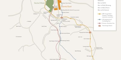 Sentul kuala lumpur térkép